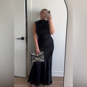 Significant Other Elegant Black Evening Dress